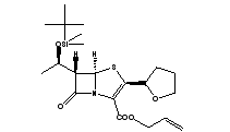 6-(1'-叔丁基二甲基硅氧乙基)-2-(2''-四氫呋喃基)培南-3-羧酸烯丙酯